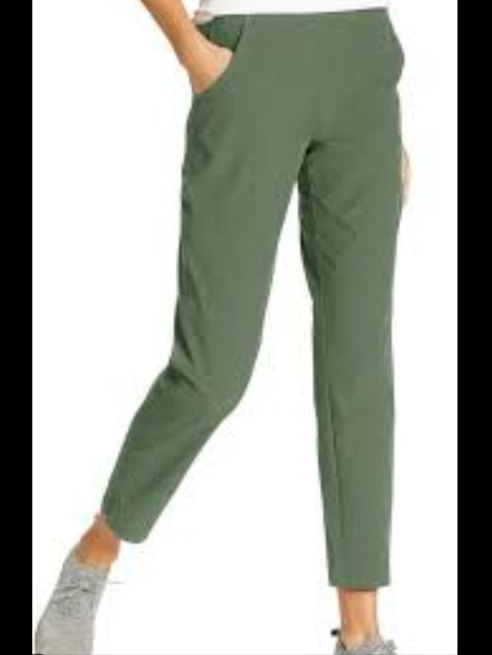 Eddie Bauer Women's Departure Travel Ankle Pants Sage Green Size M